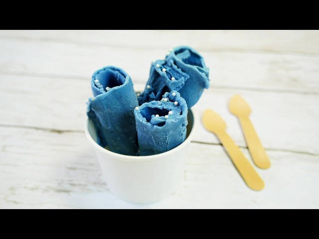 Natural Blue Butterfly Pea Ice Cream Rolls 『全部、青い。』くるくるロールアイスにいまさら挑戦したものの