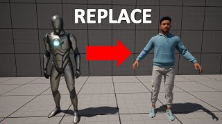 How To Replace The Unreal Engine Mannquinn With A Metahuman