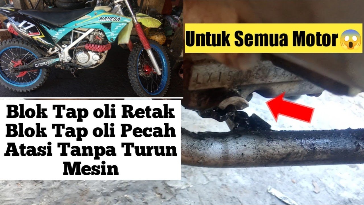 CARA MENGATASI BAUT OLI PECAH / RETAK