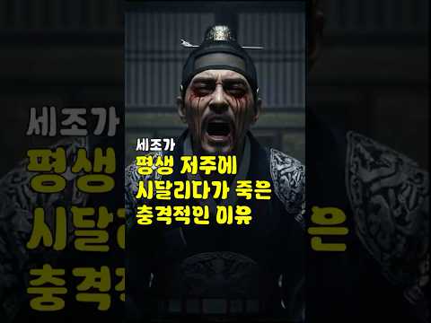 【조선야사】 조카 단종을 폐위하고 왕위에 오른 세조, 그가 죽을때까지 겪은 끔찍한 저주의 비밀 #조선야사 #역사이야기 #역사인물 #한국사 #history #옛날이야기
