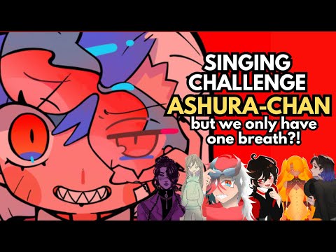 【If you take a breath, it's over!?】We sing Ashura-chan but we only have one breath (English cover)