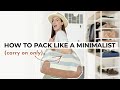 Minimalist travel packing  2 weeks of carryon only in europe  pack with me  minimalist family
