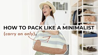 Minimalist Travel Packing | 2 Weeks of Carry-On ONLY in Europe! | Pack with Me | Minimalist Family