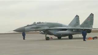 Возвращение экипажей истребителей МиГ-29СМТ в Астраханскую обл. после выполнения задач в САР