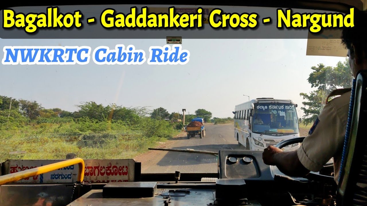 Bagalkot - Nargund NWKRTC Cabin Ride #bus #bussid #ksrtc #volvo