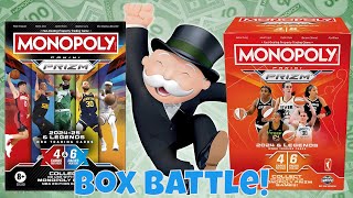 Box Battle! - 2024-25 Monopoly Prizm NBA blaster vs. 2024 Monopoly Prizm WNBA blaster