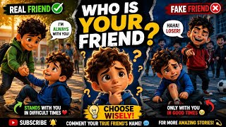 Who Is Your True Friend ❤️ | A Powerful Friendship Story Every Kid Must Watch! #kidsstory #lesson  Guide