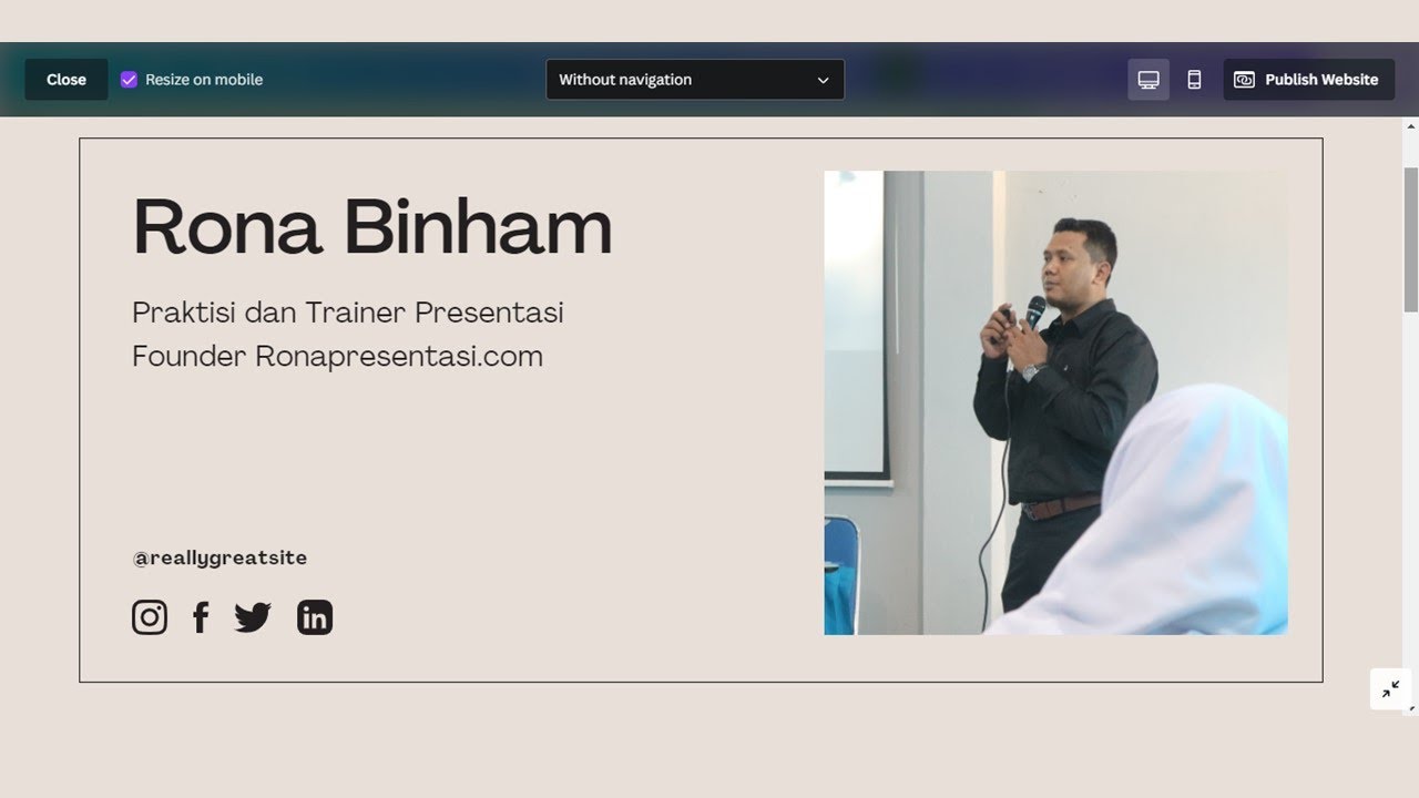Cara membuat website gratis di canva youtube