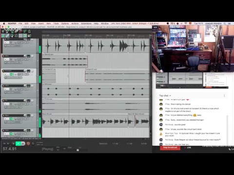 Composing a D&B track for kids live!