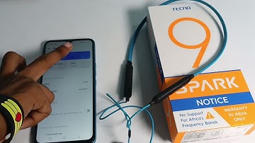 how to connect Bluetooth airphone in tecno spark 9
