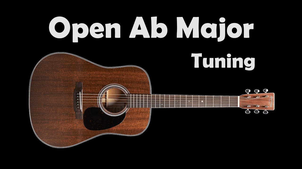Open Ab Major Guitar Tuning - 4K