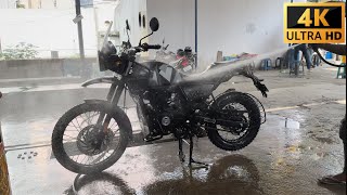 Diesel foam wash of my Royal Enfield Himalayan after a long trip so satisfying video