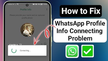 How to Fix WhatsApp Profile Info Connecting Problem (New 2025) | Step by step Guide  