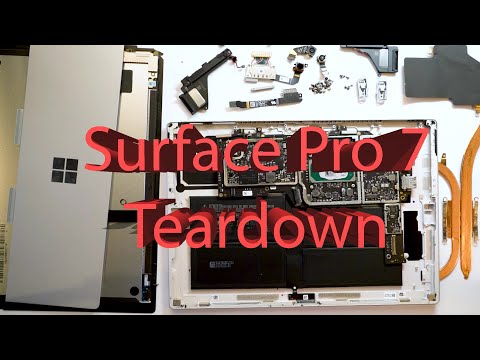 Microsoft Surface Pro 7 12.3" 1866 Full Disassembly Teardown Guide