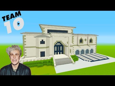 Minecraft Tutorial: How To Make Jake Pauls NEW House "Team 10 House"