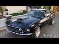 1969 Ford Mustang Coupe Black with Black interior