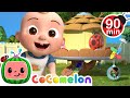 Jjs picnic surprise  cocomelon 90 mins  moonbug kids  cartoons  toys