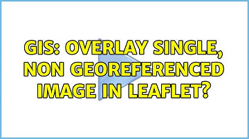 GIS: Overlay single, non georeferenced image in Leaflet?