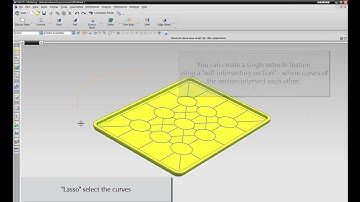 NX Hints and Tips - Extrude with intersecting section curves in one feature Siemens PLM