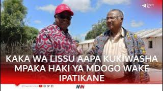 KAKA WA LISSU AKIWASHA MBELE YAKE, AAPA KUWATAFUTA WALIOHUSIKA KUMPIGA RISAS, ASISITIZA GARI ITUNZWE