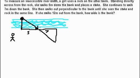 8. Similar Triangle Application River/Gorge Measurement