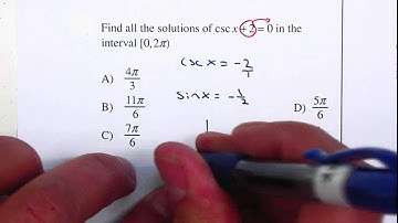 P3 - Trig - Unit 6 - Solve Trig Equations