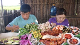 Làm Nồi Bún Mắm Ốc Bươu Ngoài Đồng Cực Ngon | VTNam Vlog