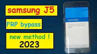 samsung j5 , SM- J500f frp bypass new method