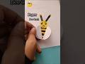 Paper Bee Craft ✅ crafting idea's 💡#artandcraft #viralshort #papercraft #shortsfeed #art #shorts