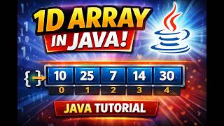 1D Array in Java Tutorial | Arrays in Java for Beginners (With Example) 🚀