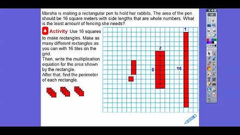 Same Area, Different Perimeters  -Lesson 11.10