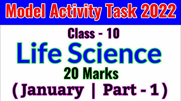 Model Activity Task Life Science | Class 10 || Part-1 20 Marks | January 2022 | In English & Urdu