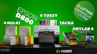 Suchy lab Epson SL-D800 - duży zestaw z papierami Fomei, tuszami, tacką i oprogramowaniem Pixeltech