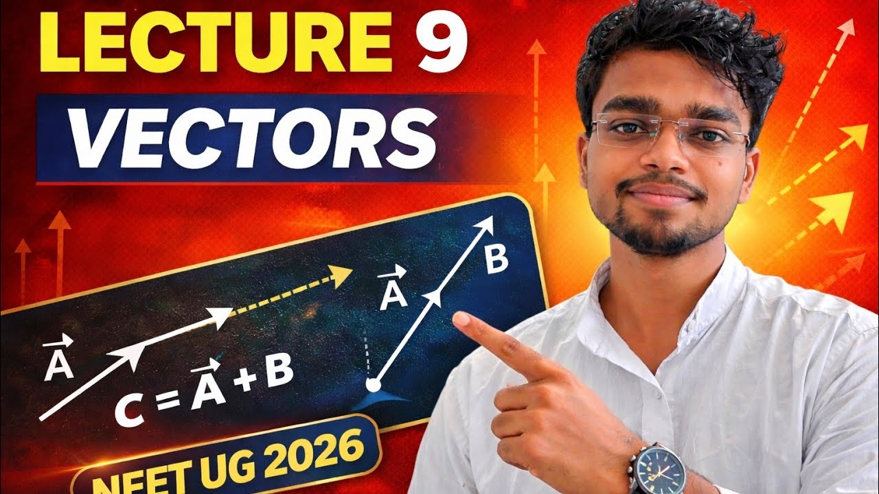 100 Days Physics Series | Lecture-9 | 13-अक्षीय सदिश (Axial Vector) | Class 11 Physics | NEET/JEE