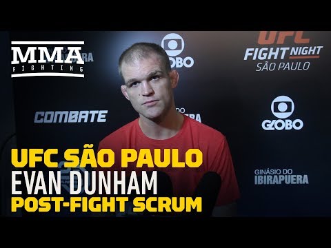 UFC Sao Paulo: Evan Dunham Says He Has No Intention Of Returning to MMA  - MMA Fighting