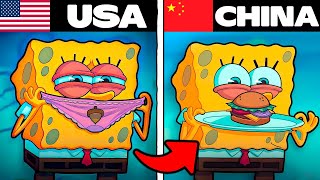 12 SPONGEBOB SCENES You Didn’t Know Are DIFFERENT in Other Countries!