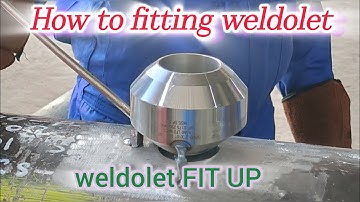 How to the weldolet fit up on the pipe || pipe line engineering || #pipeline #pipingwork
