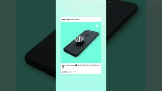 Stylish Checkered Pop Socket