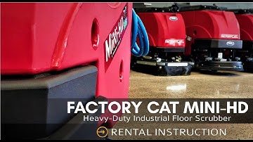Factory Cat MiniHD Floor Scrubber | Operation Instruction | Bortek Industries, Inc.