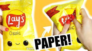 DIY lays chips paper squishy (I FINALLY DID IT!)