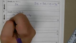 Q1,2,3 SIMPLIFYING EXPRESSIONS
