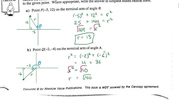 Precalculus 11 Lesson 3.2 (Part 1): Trig Ratios for Angles from 0 and 360