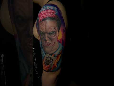Casino zombie concept tattoo