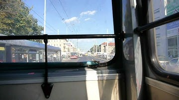 Riding an Ikarus 280T Trolleybus in Budapest on line 75 [1080p]