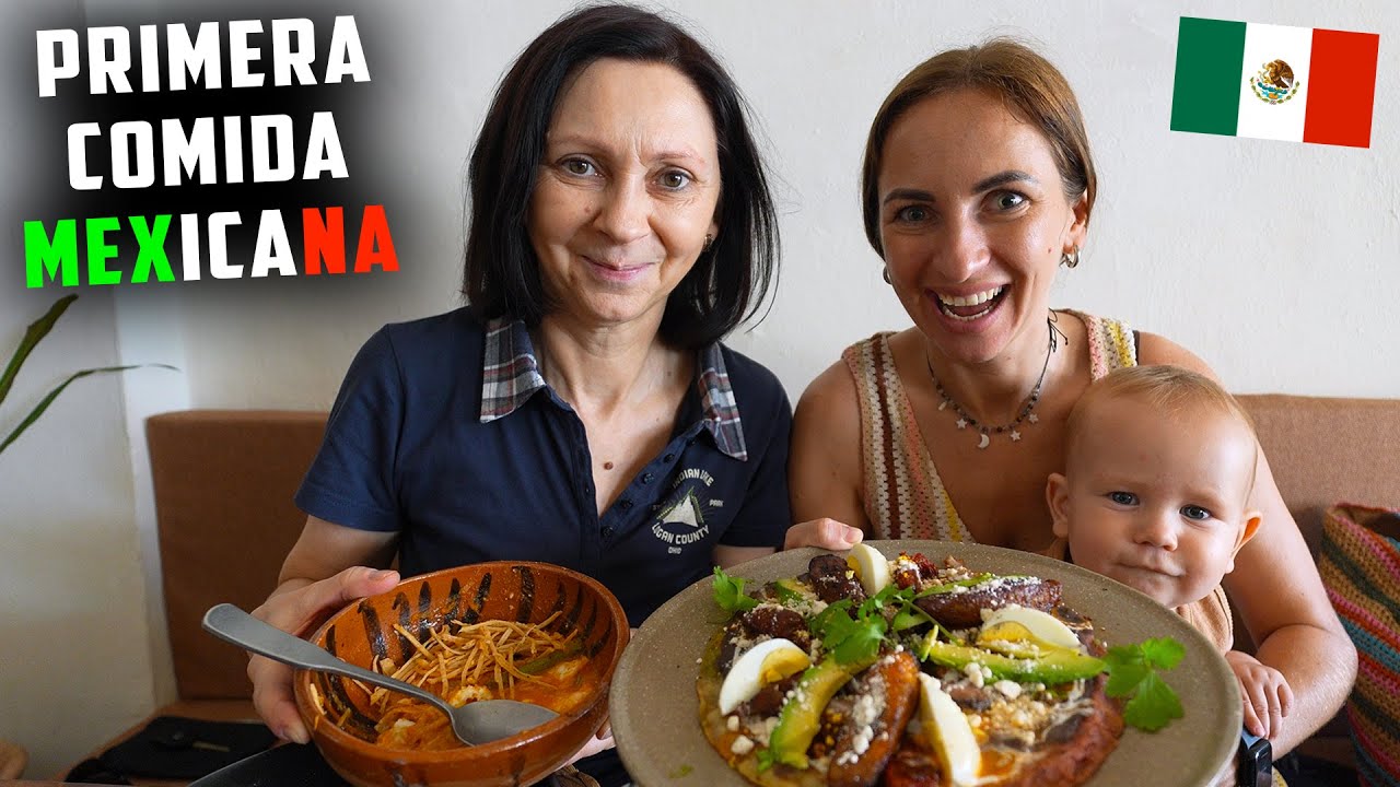 MAMÁ RUSA PROBANDO LA COMIDA MEXICANA por PRIMERA VEZ y SE ENAMORA 🇲🇽