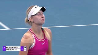 Elena Rybakina 🇰🇿 Vs Anastasia Potapova 🇷🇺 WTA Tennis Coverage 📰🎙️ Brisbane QF