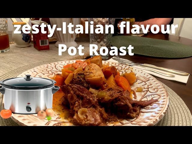 Crockpot Roast with Gravy + Video - The Slow Roasted Italian