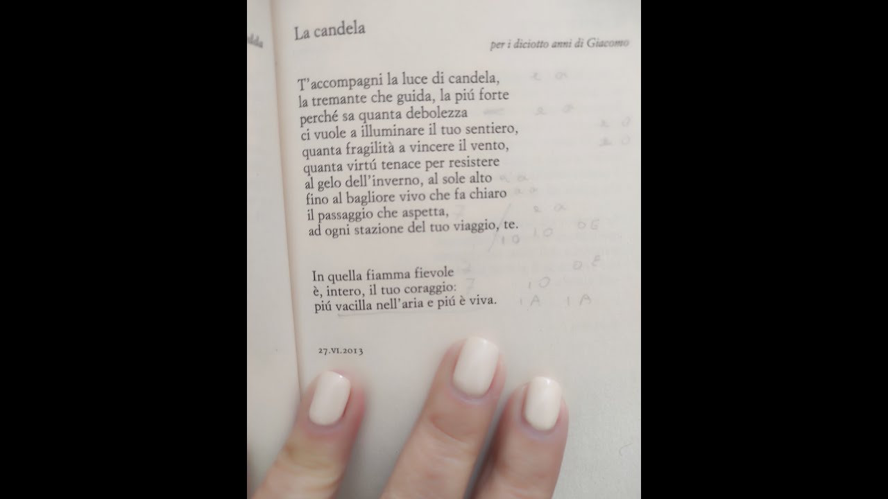 Una poesia per stare meglio 6 Scarabicchi, La candela
