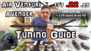 Air Venturi Avenger (AIRGUN TUNING GUIDE) ! + ACCURACY TEST  Airgun Regulator & Hammer Spring Setup