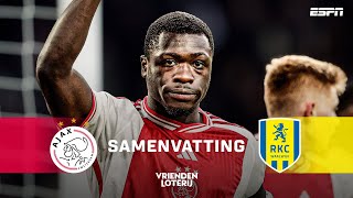 ⚽⚽ DUBBELSLAG BRIAN BROBBEY, MAAR HIJ MIST EEN PENALTY... 😬 | Samenvatting Ajax - RKC Waalwijk